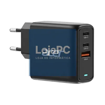 ACER 67W PD GaN Charger 2x USB C and 1x USB A EU Plug 100W USB C cable Black Retail Pack