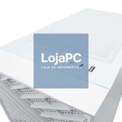 COOLBOX COO-CHA-GA300W-0 GA300 GRIDLINE ARGB WHITE ATX GAMING CASE USB-C 3.2 GEN1 WITHOUT POWER SUPPLY + 5 FANS