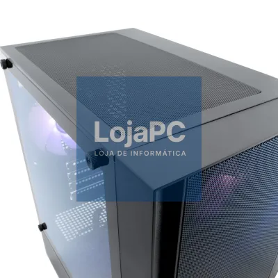COOLBOX COO-CHA-GM220B-0 GAMING CASE MATX GM220 FUSION BLACK MESH USB-C 3.2 GEN1 WITHOUT POWER SUPPLY + 4 ARGB FANS