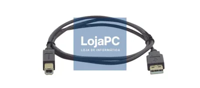 Cabo USB 2.0 Tipo A/B c/ferrite 1.50m Preto