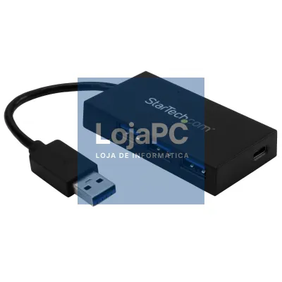 Hub USB Type-C/3 x USB 3.0 Type-A Hub + 1 x VGA Preto