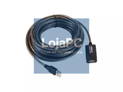 Cabo ext.USB 2.0Tipo-A M/USB 2.0 Tipo-A F 1,5 m transparente