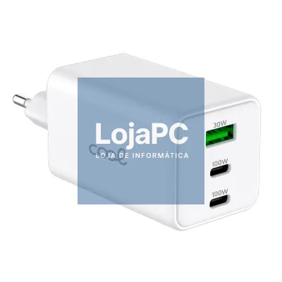 Universal Ultra Fast Triple (PD) 2 x Type-C + USB COOL Network Charger (100W) GaN White