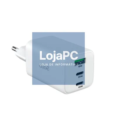 Universal Ultra Fast Triple (PD) 2 x Type-C + USB COOL Network Charger (65W) GaN White