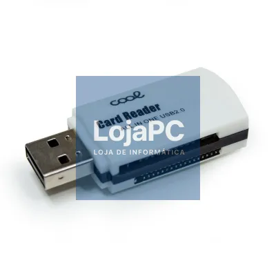 USB Universal Memory Card Reader COOL (All in One) White