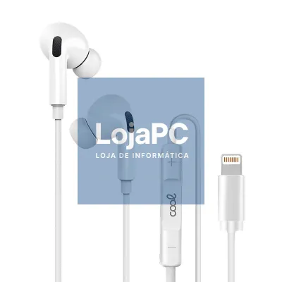 White Headphones COOL Stereo With Microphone for iPhone - IN-EAR rubber (Lightning Bluetooth)