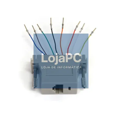 Adaptador RJ45F/DB25F Cinza