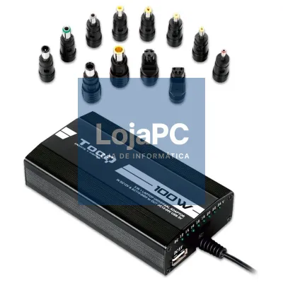 Tooq Carregador portátil 100W 3en1 12 conectores