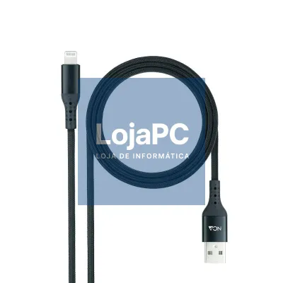 Nanocable Cabo Lightining-USB A/M, Preto, 1 M