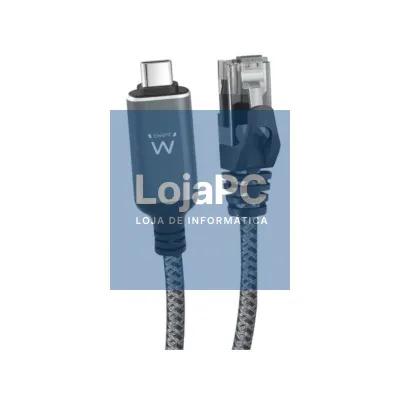 EWENT Cabo USB-C 3.1 A RJ45 CAT6 FTP, 1Gbps, 5m