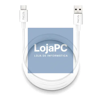 NGS CABO CARGA RAPIDA USB-A A USB-C 1M BRANCO