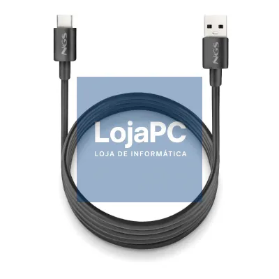 NGS CABO CARGA RAPIDA USB-A A USB-C 1M PRETO