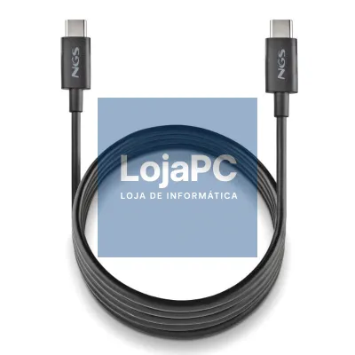 NGS CABO CARGA RAPIDA USB-C A USB-C 1M PRETO