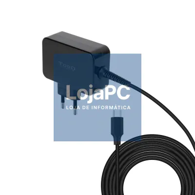 Tooq Carregador portátil GAN USB-C PD 65W Preto