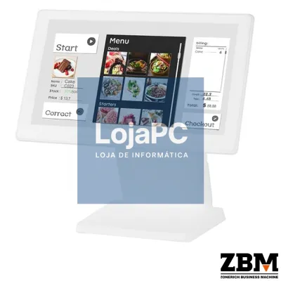 POS Zonerich ZQ-T606 - Intel i5 1035G1 / DDR4 8GB / SSD 120GB / Touch 15.6" / W11 PRO ( Branco )