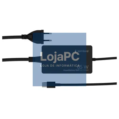 GEMBIRD Carregador rápido USB tipo C PD de 65 W GaN