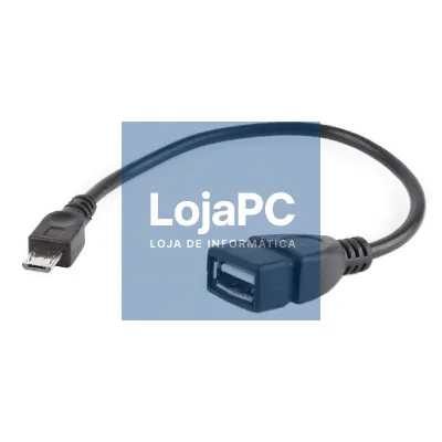 Gembird Cabo USB 2.0 OTG Micro B/M - A/H 15 cm Ne
