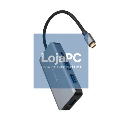 Nanocable Hub USB-C 3xUSB3.0+USB-C+USB-C PD 15cm