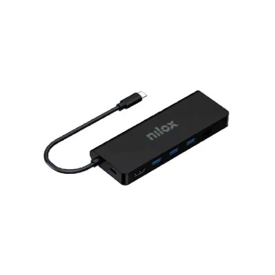 Nilox Dock Usb c 8 en 1 Preto