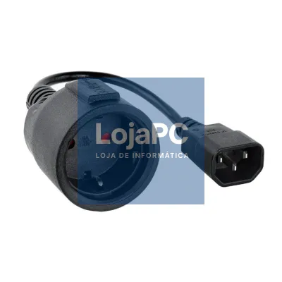 Nanocable Cabo Adaptador C14-M a CEE7-H, 50cm