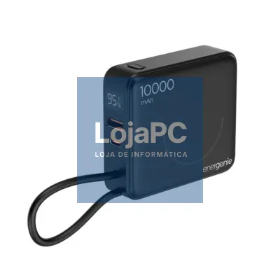 Gembird Powerbank sem fios 10000 mAh Preto