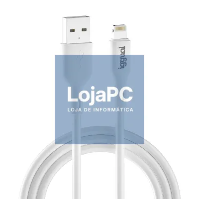 iggual cabo USB-A/Lightning 100 cm branco