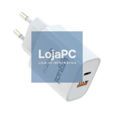 iggual Carregador duplo USB QC3.0 + tipo C PD 20W
