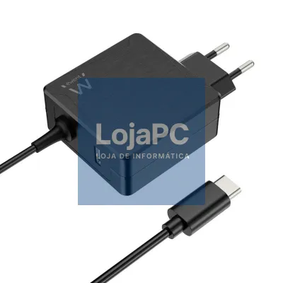 EWENT Carregador USB-C PD 45W +Porta usb-A