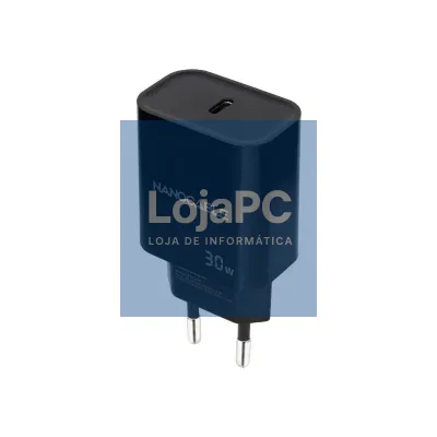Nanocable Carregador parede USB-C PD 30W Preto