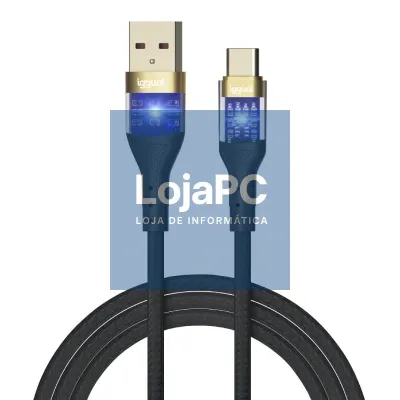iggual Cabo USB-A a tipo C 3A 100 cm trenzado LED