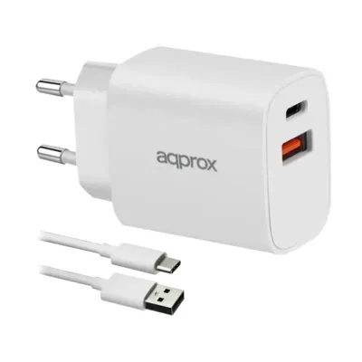 APPROX CARREGADOR 20W QC 1 X USB A+ 1 X USB C+CABO