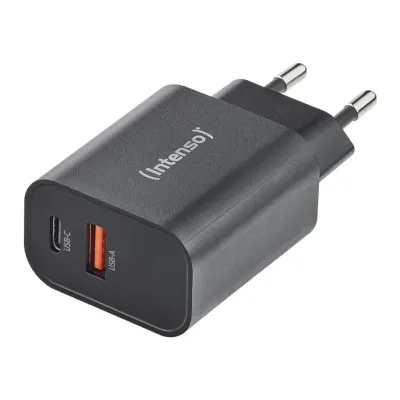 Intenso | Carregador parede GaN W30C² USB-C Preto