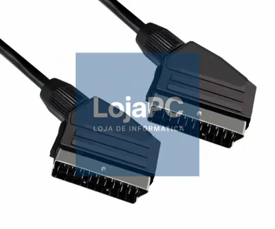 Cabo Video Scart/Scart 21 cond.  1.50m Preto