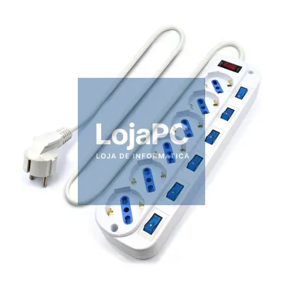 EWENT EW3932 Extensão 6 Tomadas / 6 interruptor 1.5 m