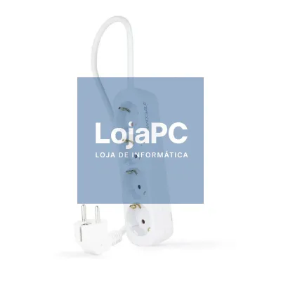 Nanocable Extensão eléctrica 4 Tomadas 1.4 m Branco