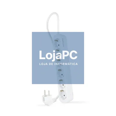Nanocable Extensão eléctrica 6 Tomadas 1.4 m Branco