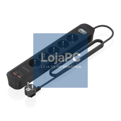 Aisens Extensão 5 tomadas interruptor PD 2xUSBC 2xUSB