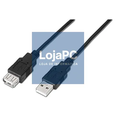 Nanocable Cabo USB 2.0 Tipo-A M/H P Preto 1,8 m