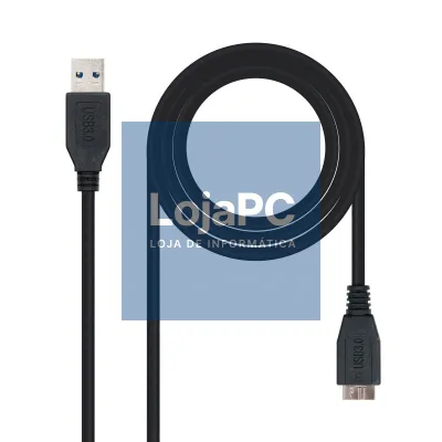 Nanocable Cabo USB 3.0 Tipo A/macho-MicroUsb/B 1m