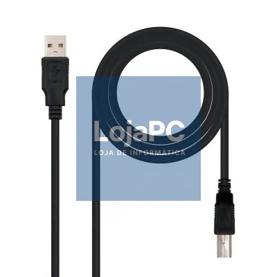 Nanocable Cabo USB 2.0 Impressora Tipo A/M-B/M 1 M