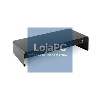 Tooq Suporte elevador monitor/portátil 3xUSB preto