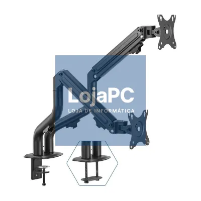 iggual SPMP02 Suporte pinza 2 monitores 17"-32"pro