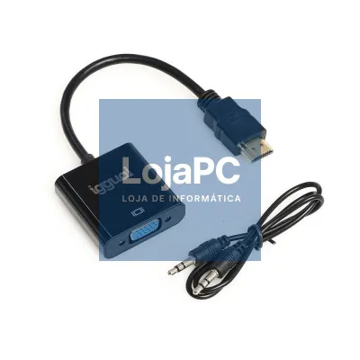 iggual Adaptador HDMI a VGA + audio (3.5 mm)