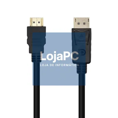 Aisens Cabo Conversor Displayport/M-HDMI/M, 2.0m