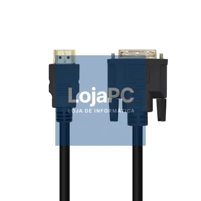 Aisens Cabo DVI 18+1/M a HDMI A/M preto 1.8m