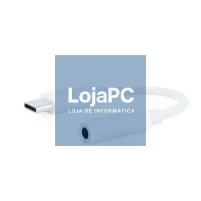 Nanocable Adaptador Audio USB-C-M a Jack-H, Branco