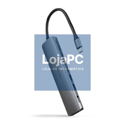 Nanocable Hub 8en1 USB-A+USB-C+HDMI+USB-C PD+Jack