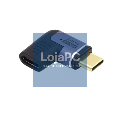 EWENT Adaptador Magnético USB-C 90ºUSB4 PD 140w