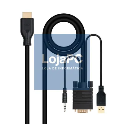 Nanocable Conversor VGA+Audio a HDMI M-M 1,8 m