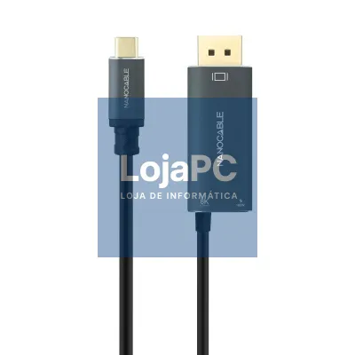 Nanocable Cabo USB-C/M-DP/M+USB-C/H PD 1.8M